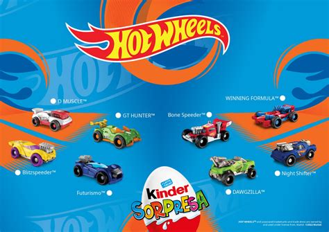 HOT WHEELS MACCHINE A SCELTA EN373 EN424A KINDER SORPRESA ITALIA