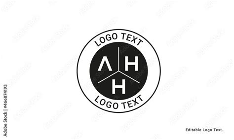 Vintage Retro Ahh Letters Logo Vector Stamp Stock Vector Adobe Stock