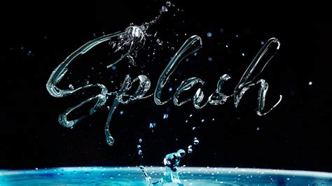 Liquid Splash Text Effect In Photoshop Youtube