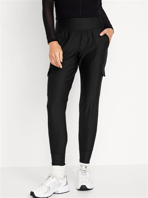 High Waisted Powersoft Cargo Joggers Old Navy