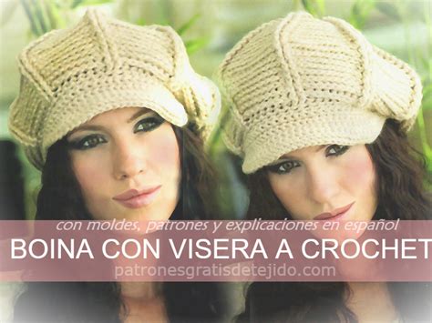 Así Se Teje Gorro Boina Con Visera A Crochet