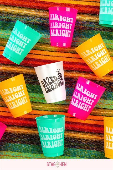 Dazed Engaged Bachelorette Party Cups Bachelorette Party Beach Theme