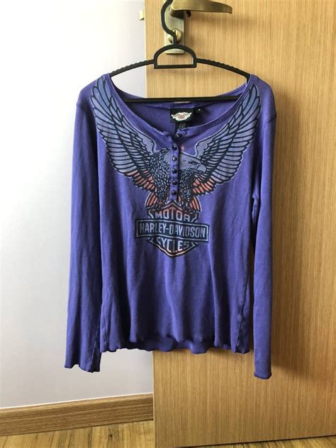 Harley Davidson Long Sleeve Women S Fashion Tops Longsleeves On