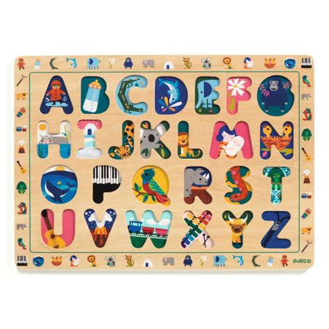 Djeco Wooden Puzzles ABC My Bulle Toys