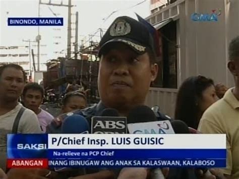 Saksi Hepe Ng Police Community Precinct Sibak Sa Puwesto Dahil Sa