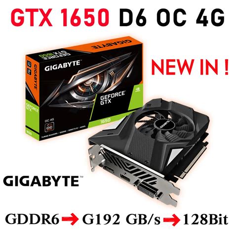 Gigabyte Gtx 1650 Oc 4g Gddr6 Graphics 1650 Desktop Cpu Gtx1650 Nvidia