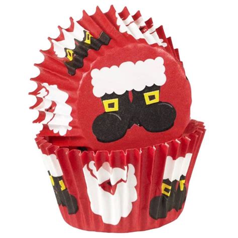 Weihnachtliche Mini Muffin F Rmchen Mit Dem Motiv Weihnachtsstiefel