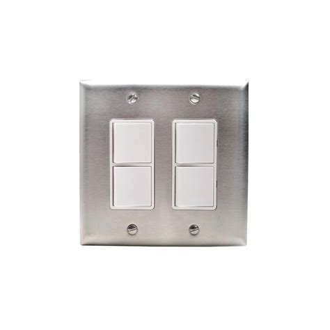 Innova Efdwp Dual Duplex Switch Wall Plate And Gang Box