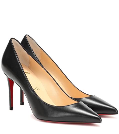 Christian Louboutin Kate 85 Leather Pumps In Black Lyst