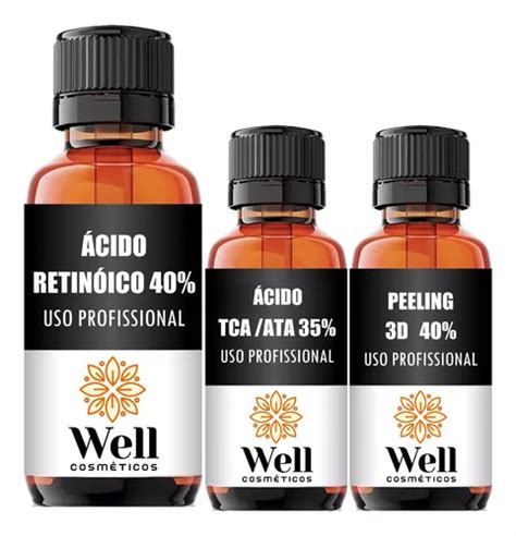 Kit Ácido Retinoico 40 Peeling 3d 40 Ácido Tca 35 Parcelamento