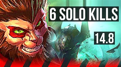 Wukong Vs Mordekaiser Top 6 Solo Kills Br Master 148 Youtube