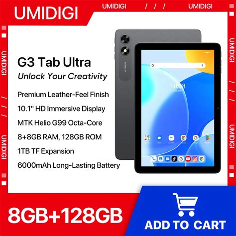 Umidigi G3 Tab Ultra Android 13 10 1 Hd Mtk G99 Octa Core 8 8gb 128gb