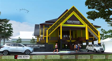 Ide Desain Gedung Serbaguna Gambar Desain Arsitek