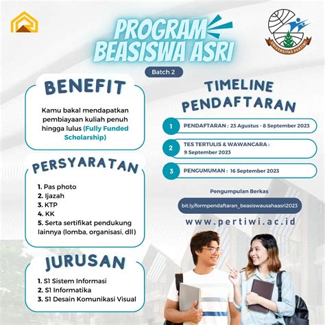 Dibuka Pendaftaran Mahasiswa Baru Melalui Beasiswa Asri Full Funded