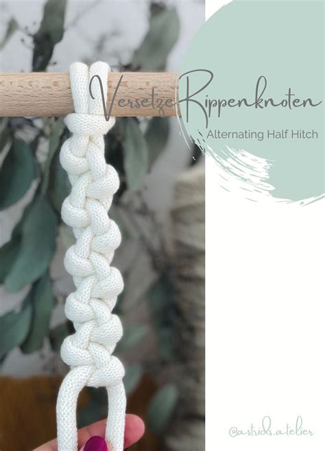 Makramee Anleitung Einfache Versetzte Rippenknoten Rope Bracelet