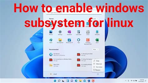 How To Enable Windows Subsystem For Linux Youtube