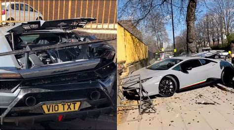 Viral Video Driver Wrecks Lamborghini After Slamming It Into Wall