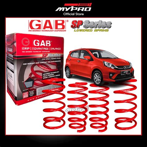 BestGAB SP SPRING SPORT LOWERED PERODUA MYVI VIVA AXIA ALZA KELISA