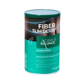 ACORUS BALANCE Milteliai FIBER SLIM DETOX 180 G Eurovaistine Lt