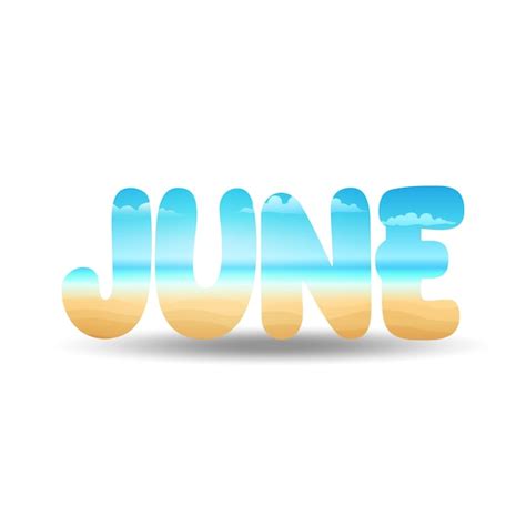 Premium Vector Hello June Welcome June June With Summer Vibes Vector