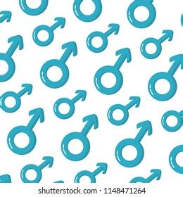 Doodle Pictogram Man Sex Symbol Background Stock Vector Royalty Free