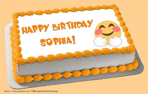 Happy Birthday Sophia Cake 🎂 Greetings Cards For Birthday For Sophia