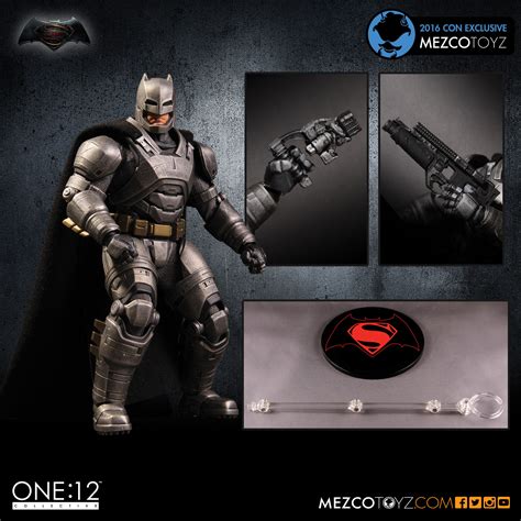 Mezco Toyz One 12 Collective BvS Armored Batman 2016 Con Exclusive