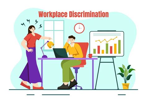 Workplace Discrimination Vector Design Illustration Of Employee With Sexual Harassment And