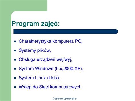 Ppt Systemy Operacyjne I Sieci Komputerowe Powerpoint Presentation