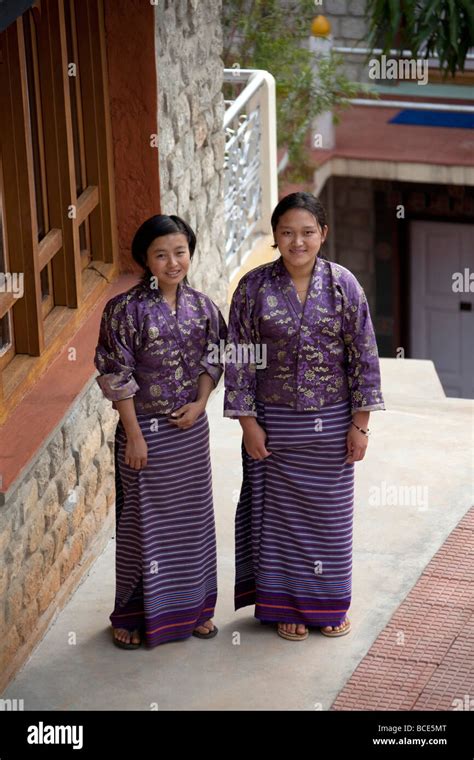 bhutan women smiling  res stock photography  images alamy