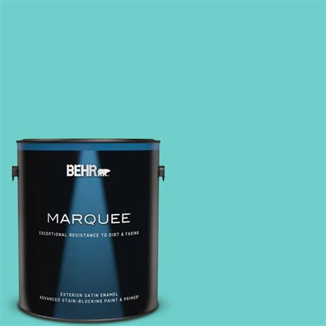 BEHR MARQUEE 1 Gal P450 4 Hidden Sea Glass Satin Enamel Exterior