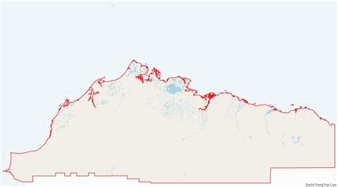 Map of North Slope Borough, Alaska - Thong Thai Real