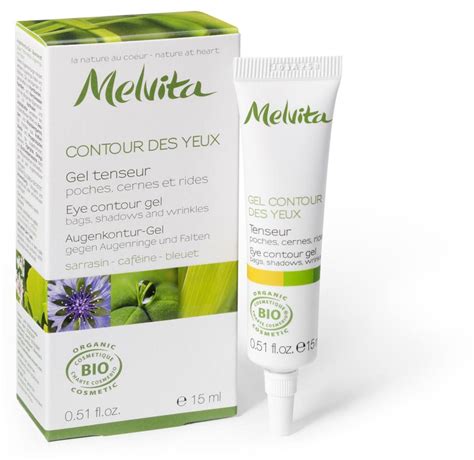 Melvita Gel Crème contour des Yeux Tenseur Anti Poches Anti Cernes