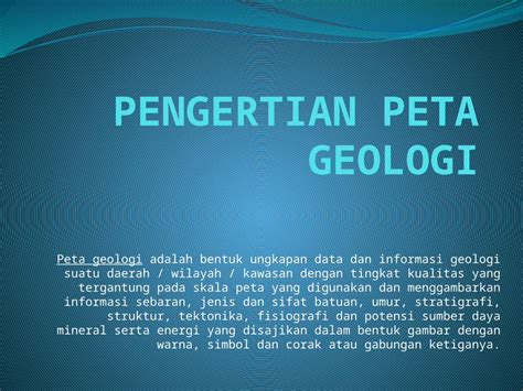 PPTX Peta Geologi DOKUMEN TIPS