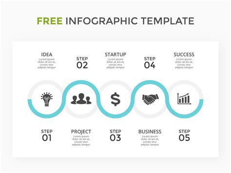 Step By Step Infographic Template Free Psd Templates