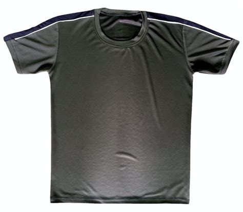 Plain Men Grey Polyester Sports Round Neck T Shirt Small At Rs 220