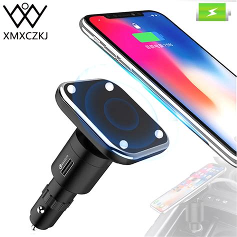 Xmxczkj Qi Wireless Charging Cigarette Lighter Car Mount Mobile Support