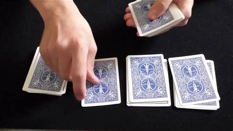 Les quatre As Tour de magie de cartes expliqué YouTube