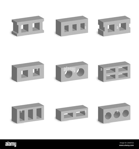 Cinder Blocks Stock Vector Images Alamy