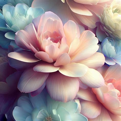 Premium AI Image | Pastel flowers