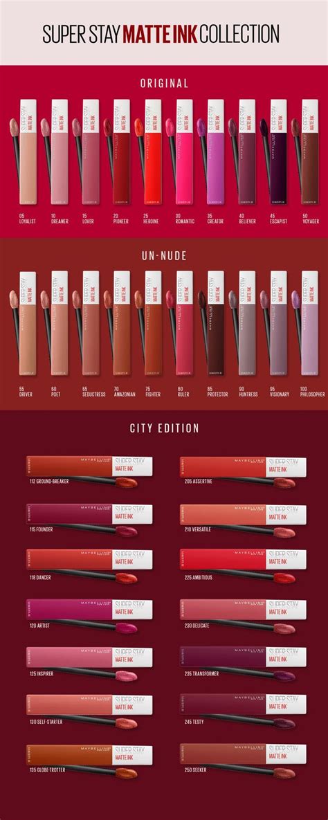 SuperStay Matte Ink City Edition Liquid Lipstick 16HR Waterproof By