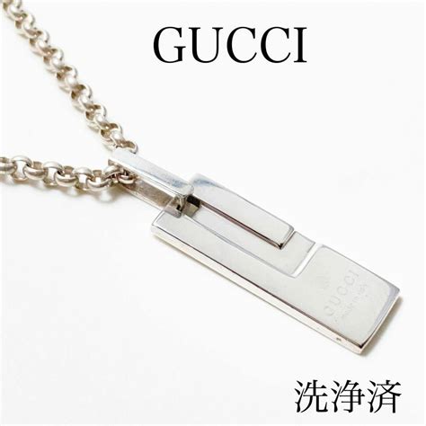 Gucci 【洗浄済】グッチ Gucci 925 ネックレス ペンダント シルバー Y068の通販 By チルチルブランド品