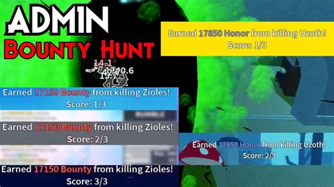 I Defeated Admin Uzoth And Zioles In Blox Fruits Youtube