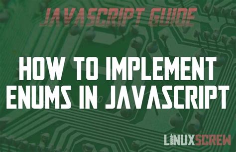 How To Create And Use Enums In Javascript Not Typescript