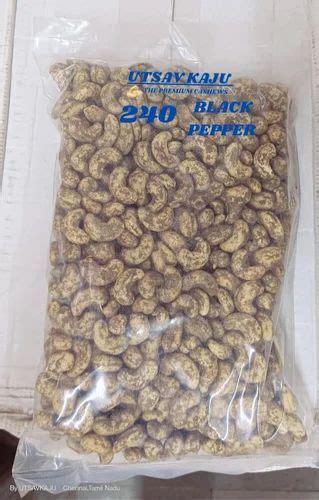 240 Black Pepper Roasted Flavour Cashews Oil Free Packaging Type