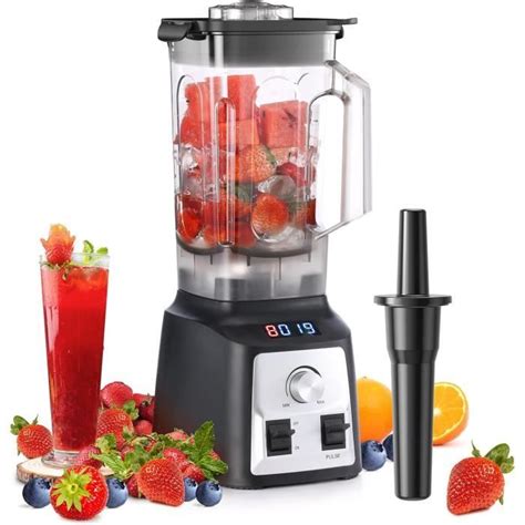 Enfmay Blender Professionnel Inox W Mixeur Blender