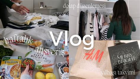 Vlog Dolap Düzenlemesi Haftalık Market Alışverişi Mini H M ve Ikea