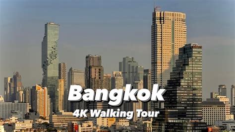 Bangkok Thailand Walking Tour From Iconsiam To Silom 4K 60fps