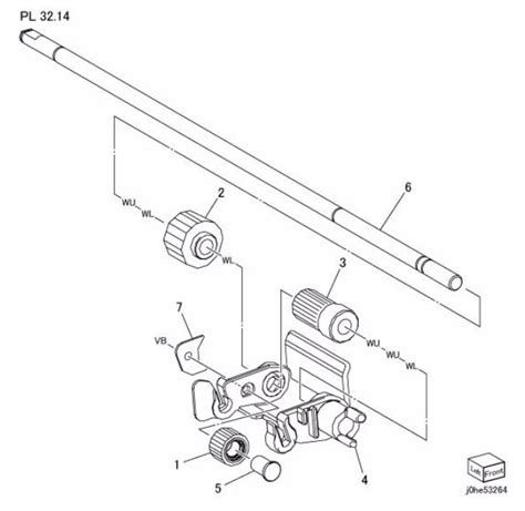 Feed Shaft Assembly For Xerox Versant 80 V180 2100 3100 Series