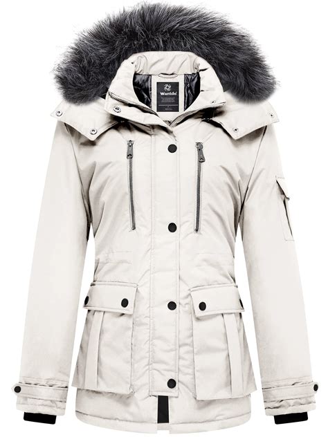 Wantdo Women S Warm Winter Parka Puffer Coat Windproof Waterproof